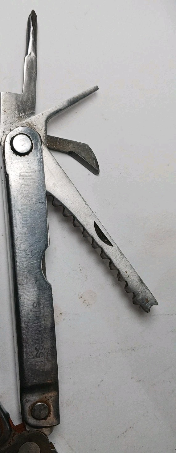 Great Neck Stainless Steel Multi Tool Pliers Knife Saw Screwdrivers Vintage