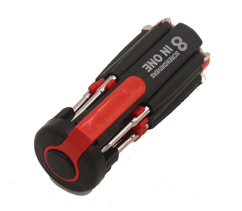 8 in 1 Multifunction Screwdriver with LED Light Portable Tool for Home Car