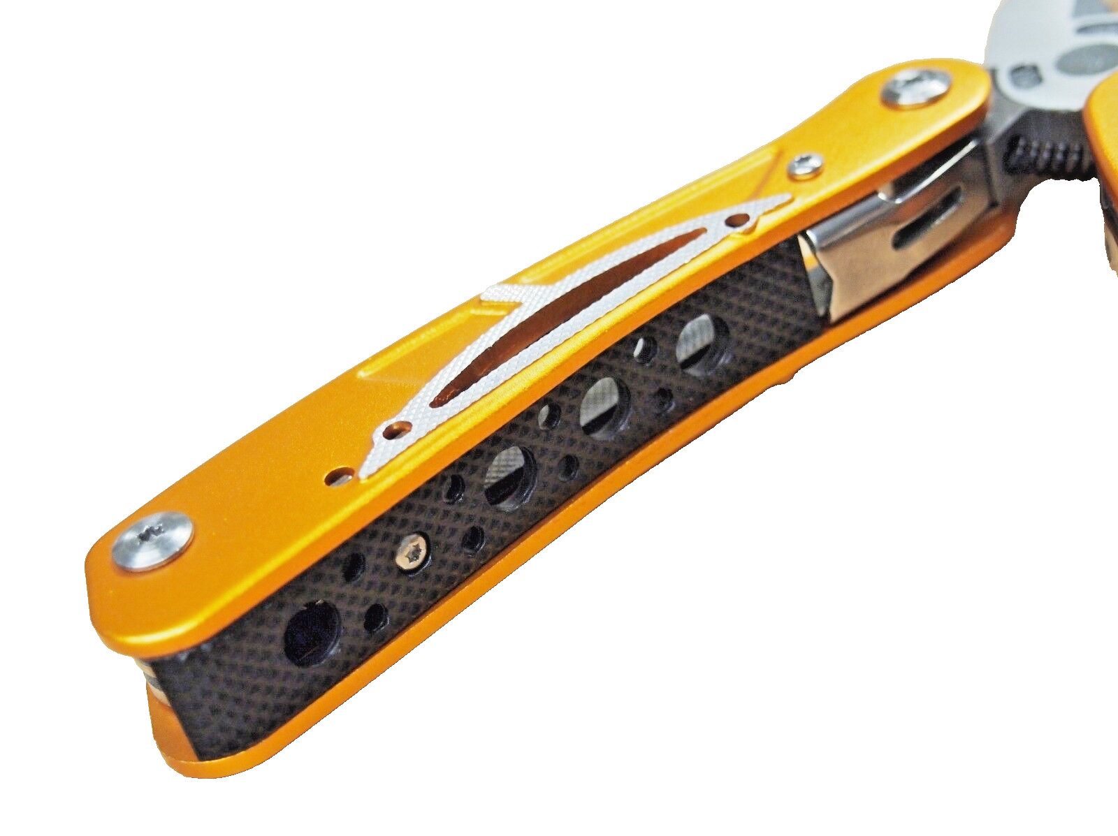 11 in 1 Multi Tool Plier Knife Stainless Steel Aluminum Handle Carry Bag 327002