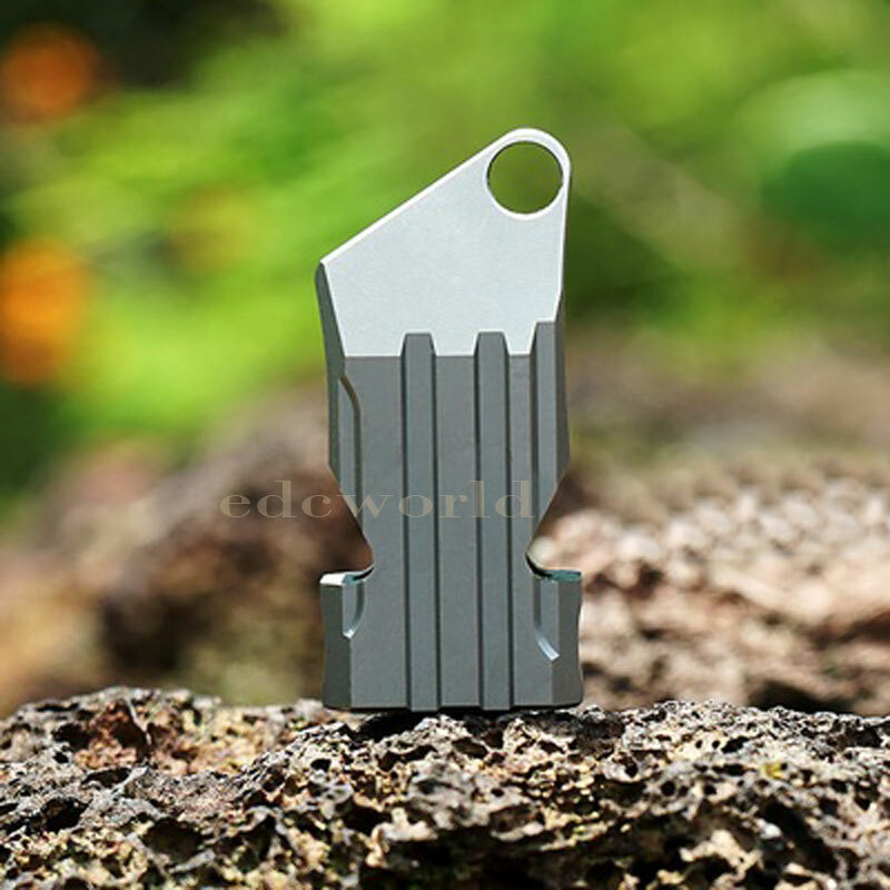 Titanium TC4 Portable Key chains Metal Treble Whistle Outdoor Survival EDC Tool
