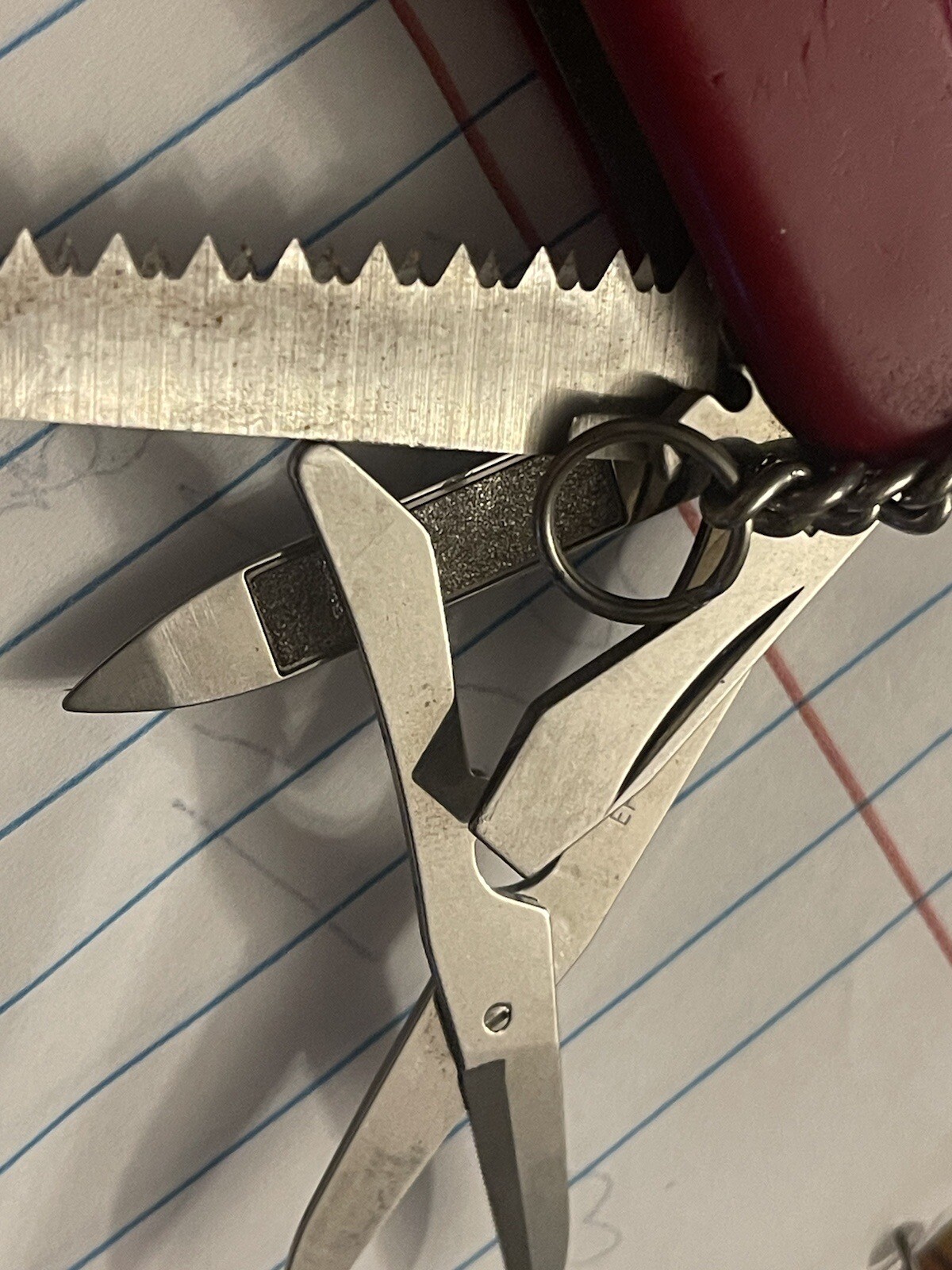 Wenger Delemont Swiss army knife The Yellow Pick Has Broken End As Shown