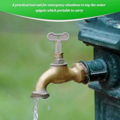 Water Key Sillcock 5/16″ – Outdoor Faucet Handle, Spigot Knob Keys, 6 Pack