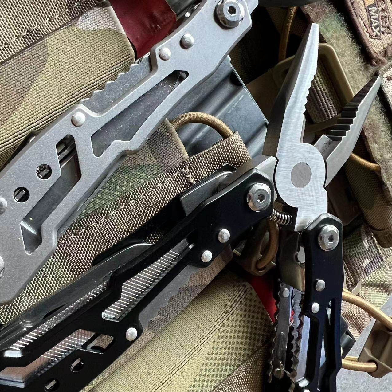 Folding Multi Tool Pliers Portable Pocket EDC Repair Tool for Camping Outdoor