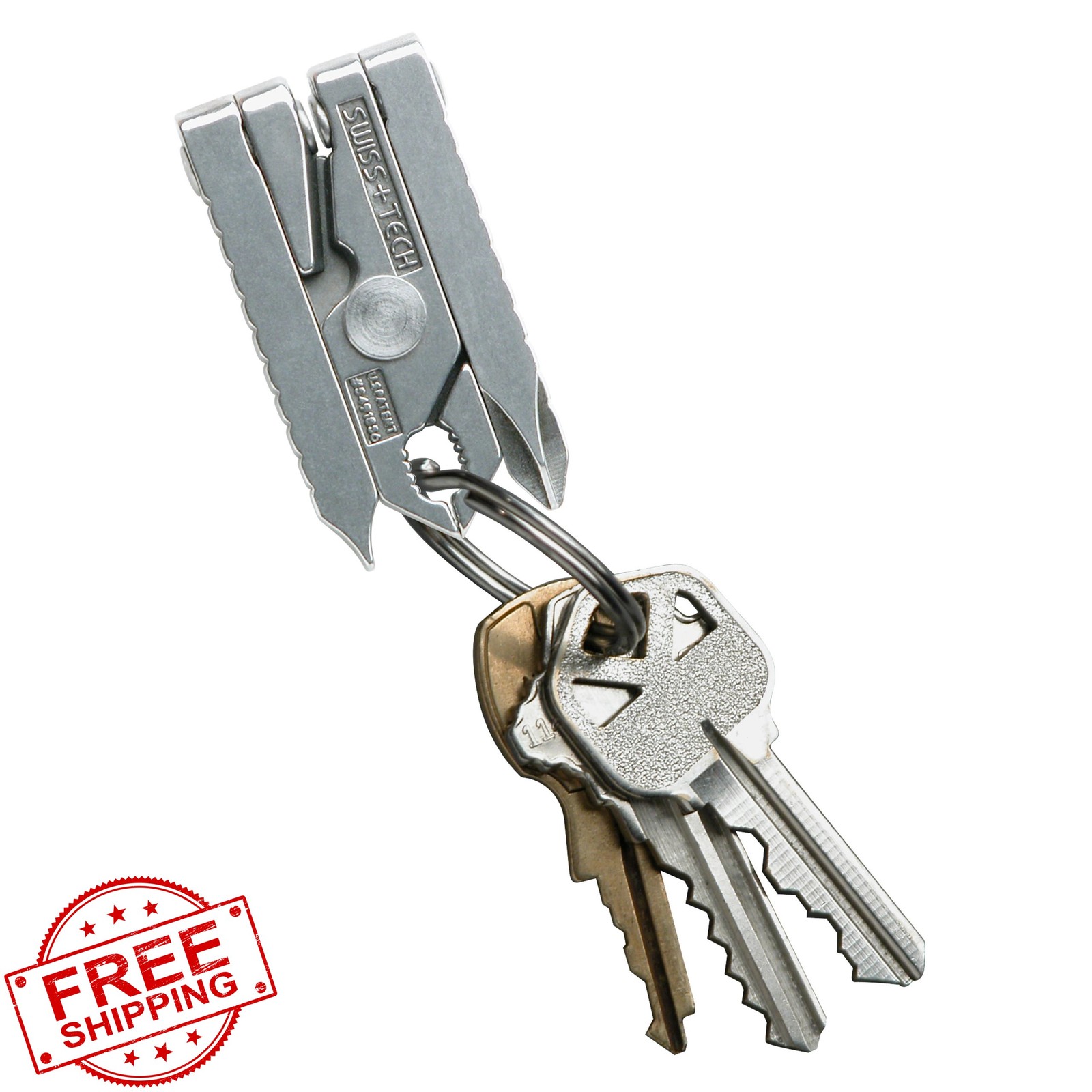 Swiss+Tech ST50022 stainless steel 6-in-1 multitool