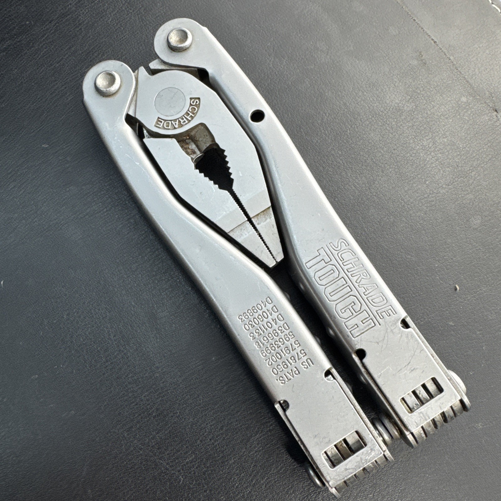 Schrade Tough Tool Multi Tool Silver Stainless Steel Handles