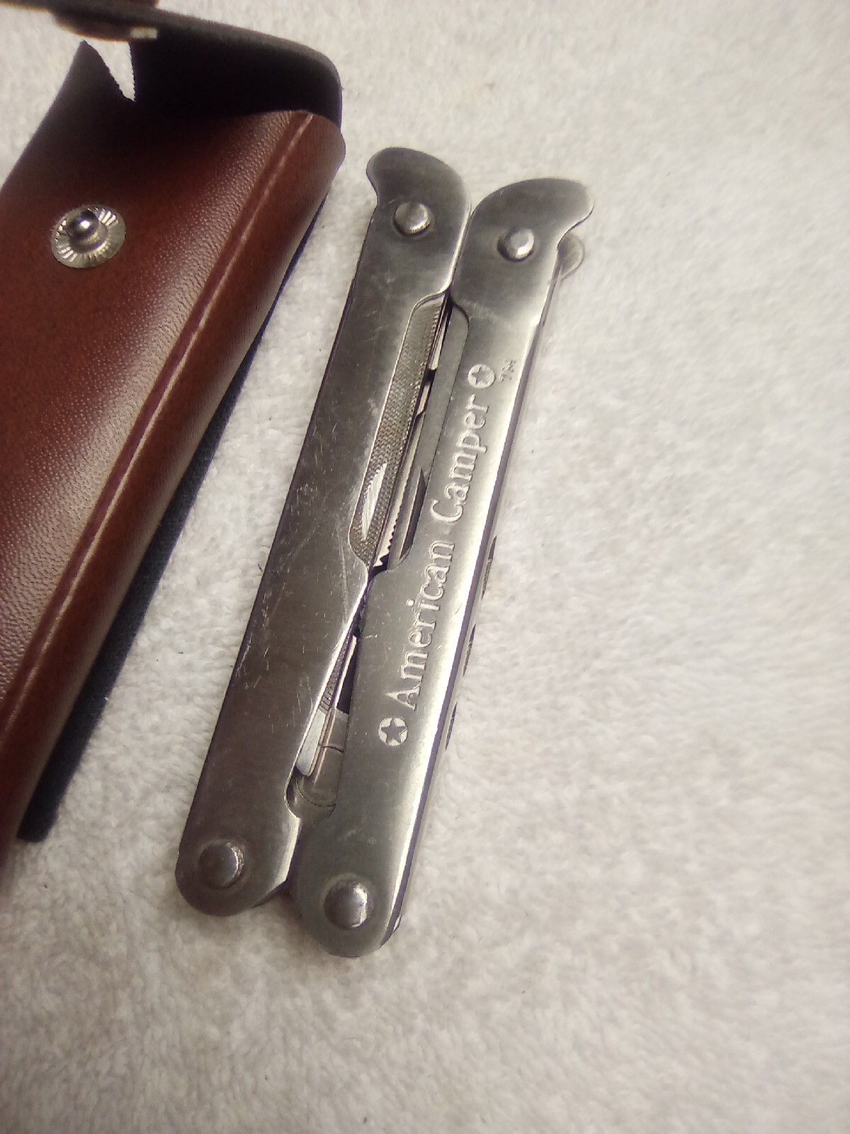 AMERICAN CAMPER Multi Tool Stainless Steel with Sheath Case 10 Tools Pliers