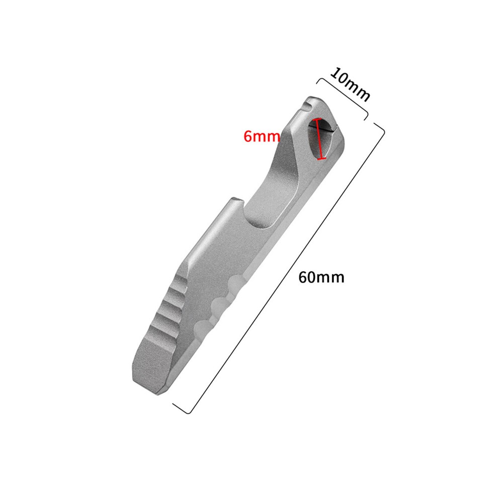 Titanium Alloy Mini Pry Bar Bottle Opener Keychain EDC Multi Tool Pocket New 1pc