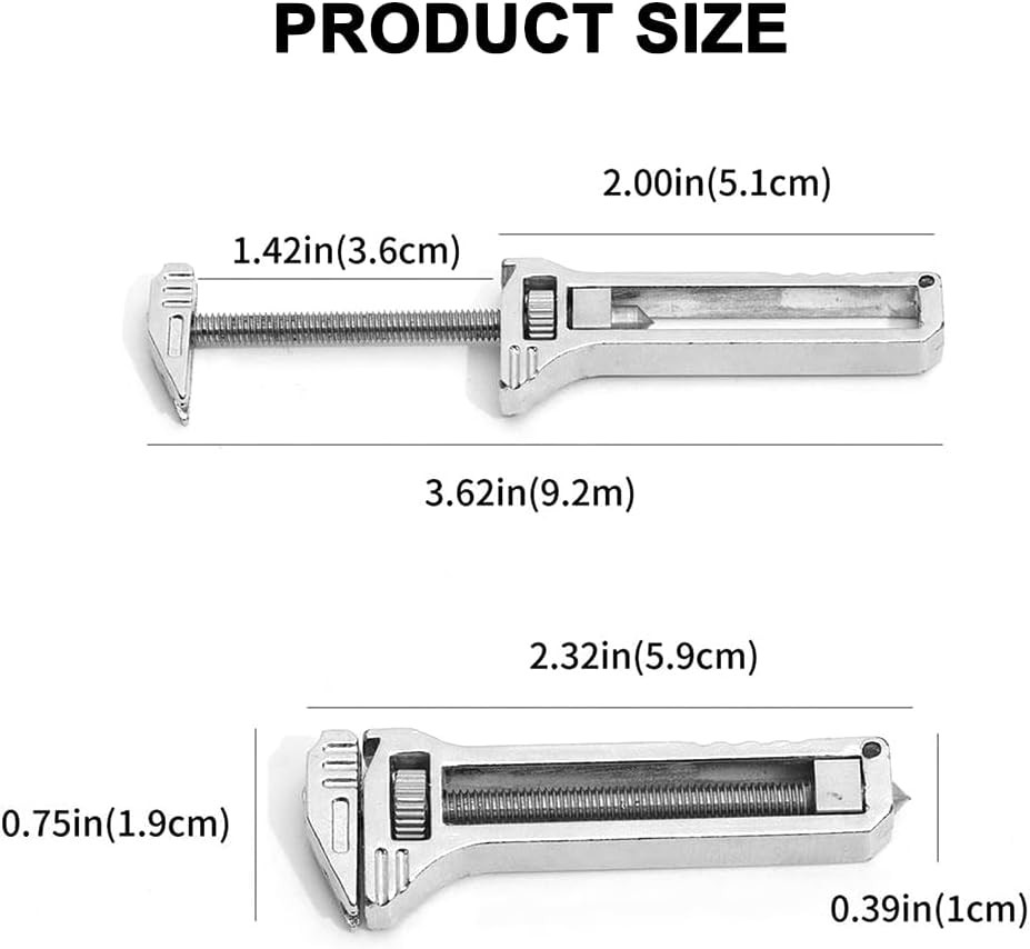 Compact Titanium Multi-tool Pocket Multitool Mini Wrench Bottle Opener Keychain