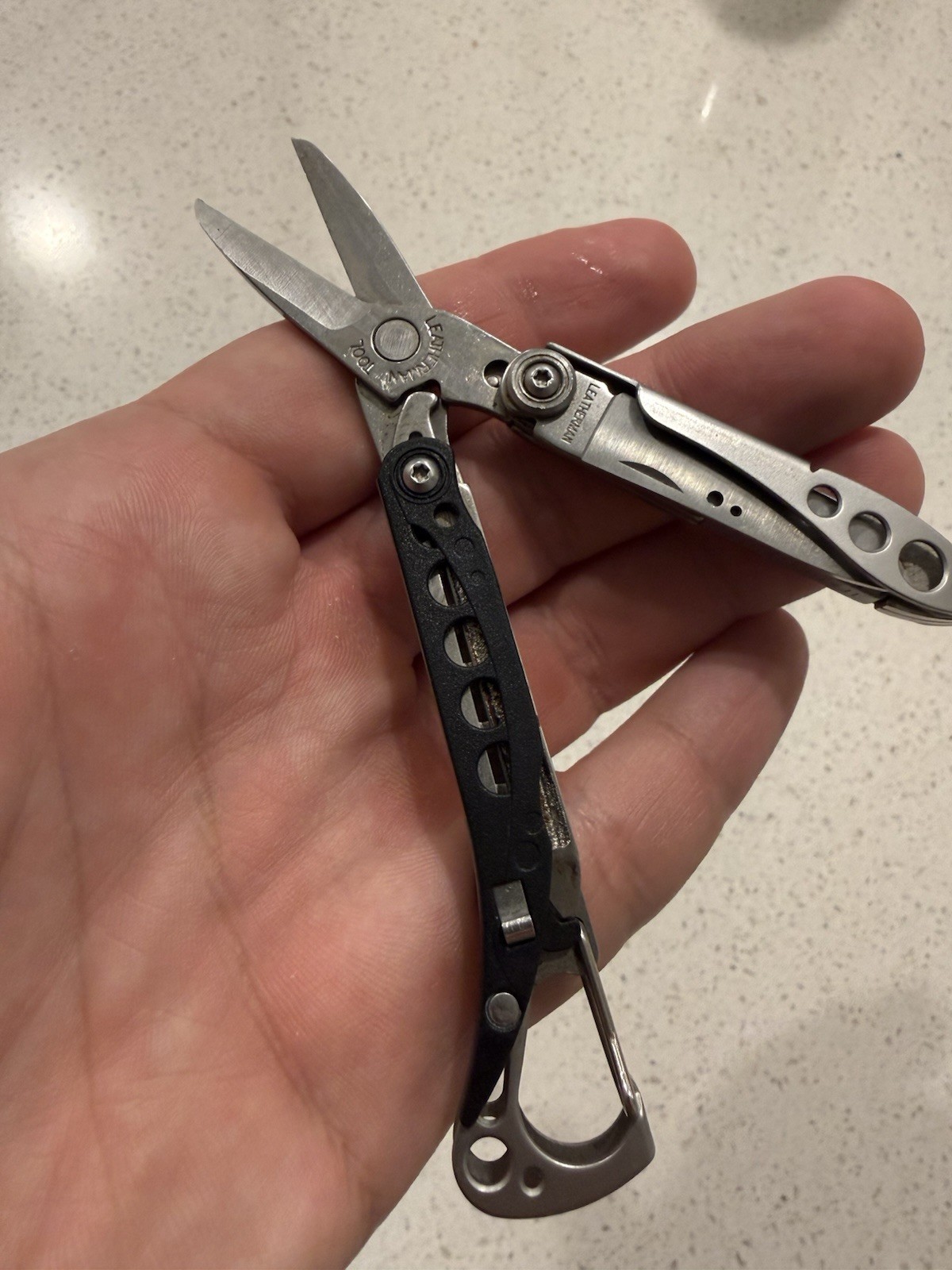 LEATHERMAN STYLE CS MINI SCISSORS MULTI TOOL KNIFE & BOTTLE OPENER 831207