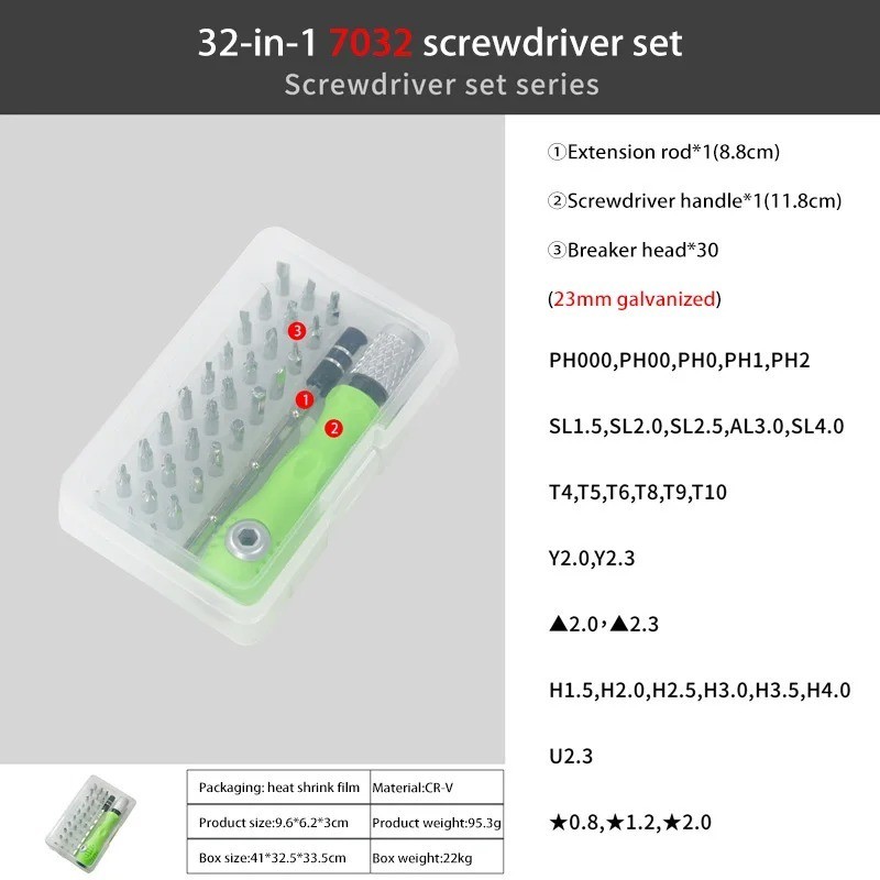 32 in 1 Screwdriver Set Cool Gadgets Stocking Stuffers Christmas Gifts For Dad G