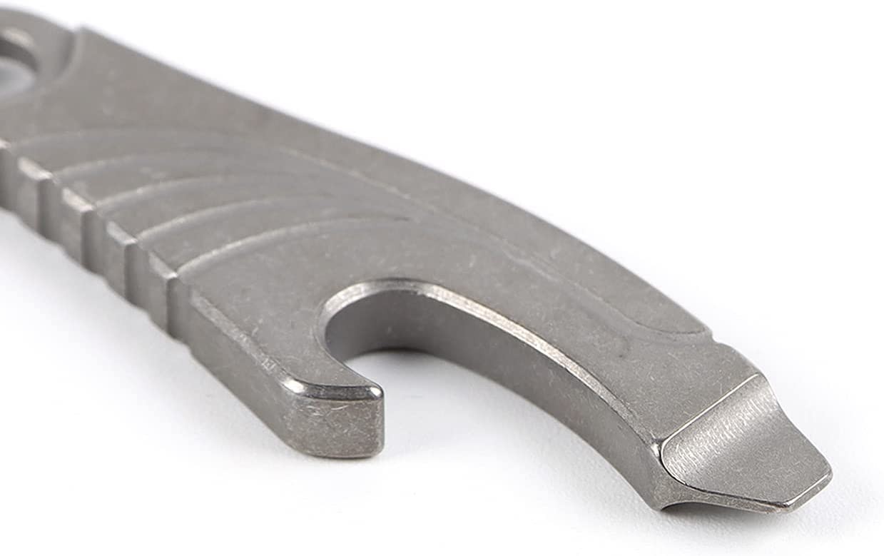 Titanium Mini Pry Bar Multi Tool with Bottle Opener Screwdriver Tool and