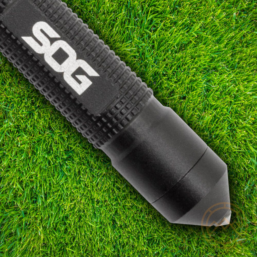 SOG Multi Tool Flint Glass Breaker Whistle Ferro Rod Steel Striker Wool Tinder