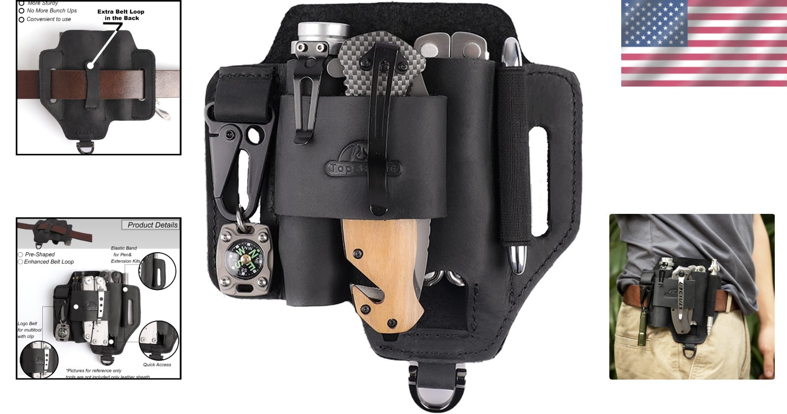 Leatherman Sheath with Flashlight Pocket