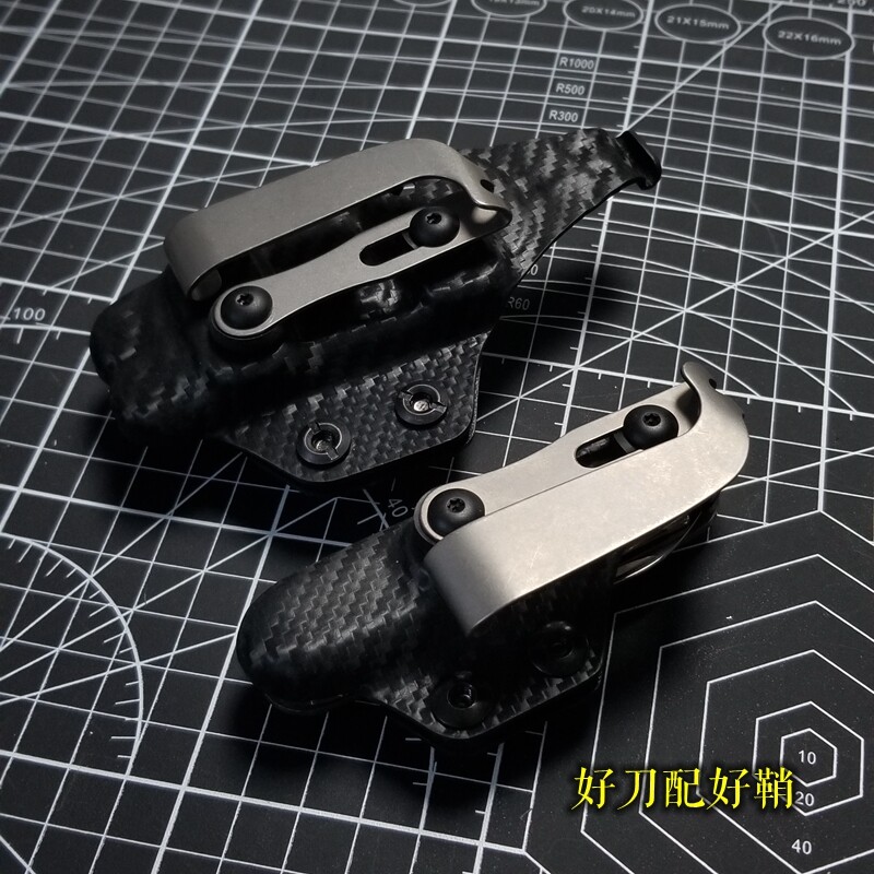 EDC Titanium Alloy Back Clip Pocket Clip Outdoor Pocket Tools