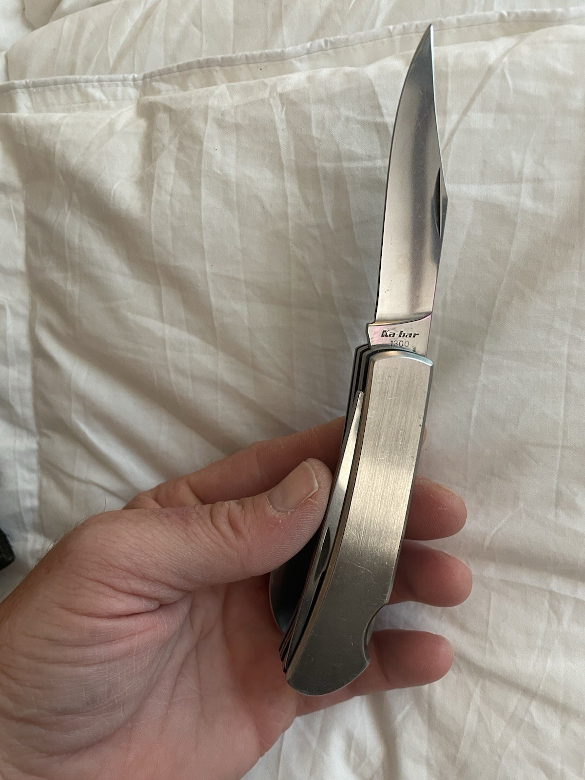 KA-BAR Model 1300 Stainless Steel Multi-Tool Knife Fork Spoon w/ Sheath – Great