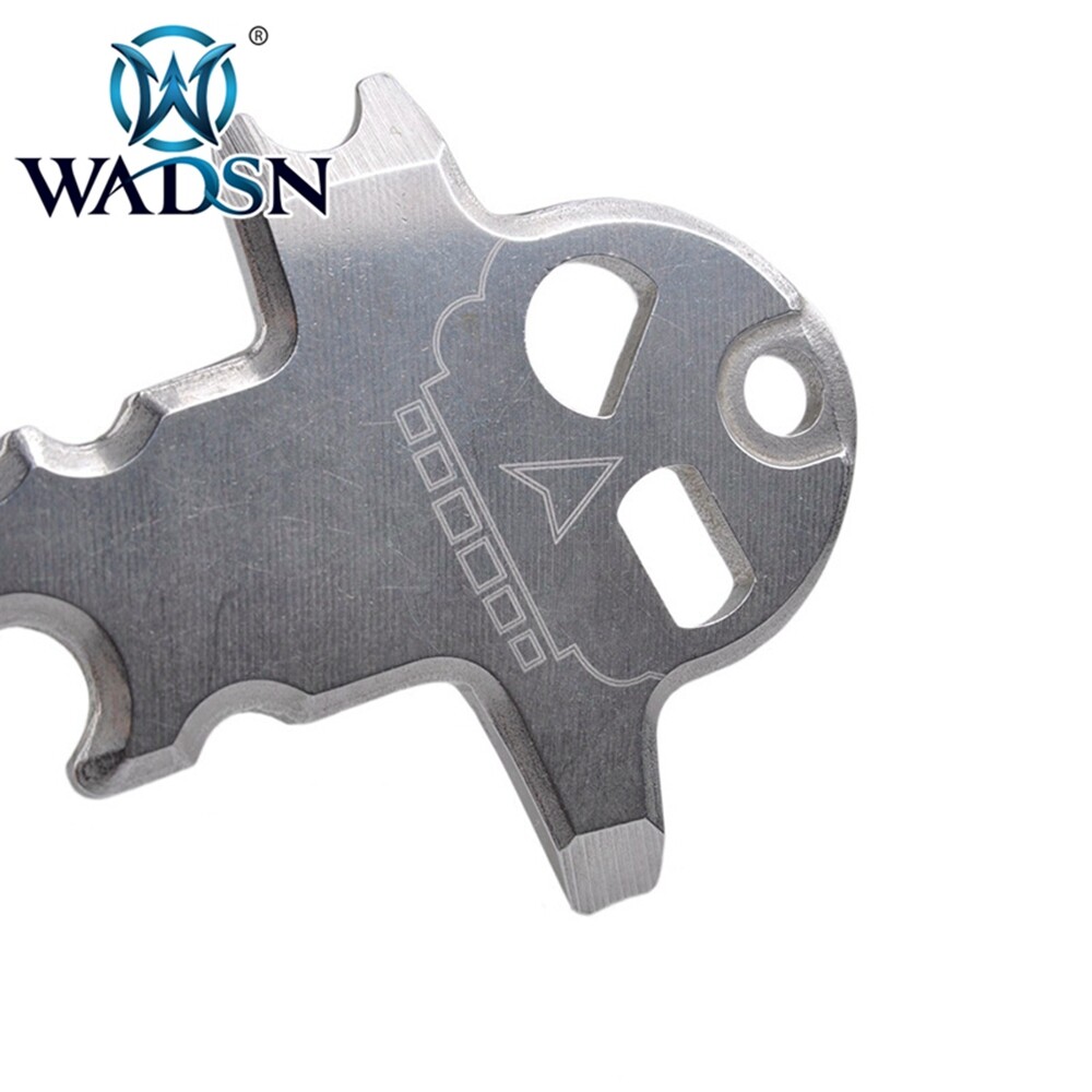 WADSN Stainless Steel Tactical Multi-functional Pocket Tool Key Ring Keychain