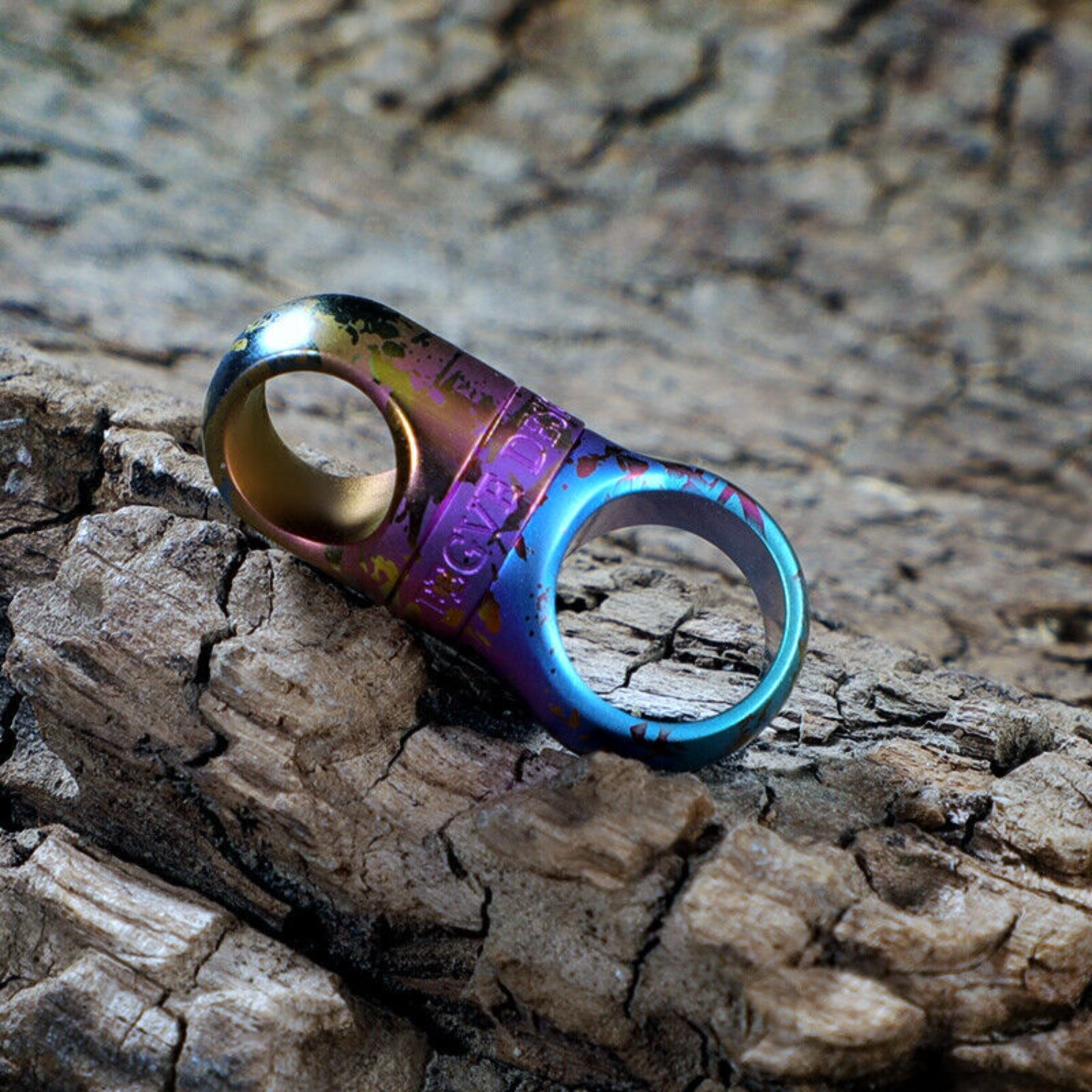 Titanium Key Ring Multicolor Key Chain Ring Swivel Keyring Carabiner Keychain