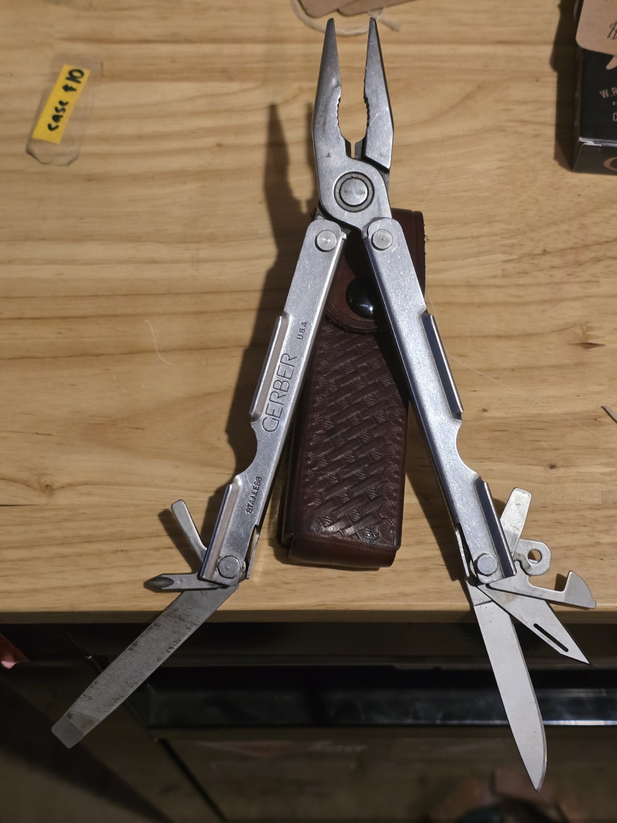 Vintage Gerber M.P.T. #5 Military Provisional Tool Stainless Multitool w/ Sheath