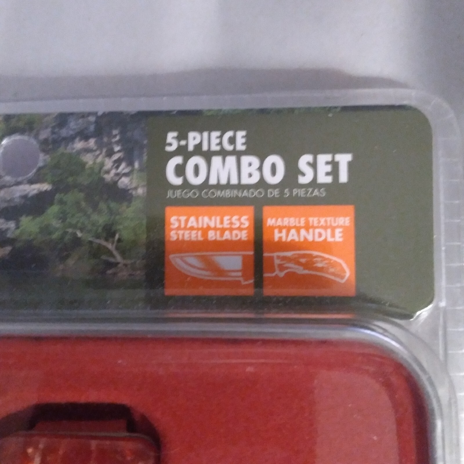 OZARK TRAIL 5 Pc COMBO SET 2 Knives Multi Tool Money Clip Pliers Metal Tin NEW