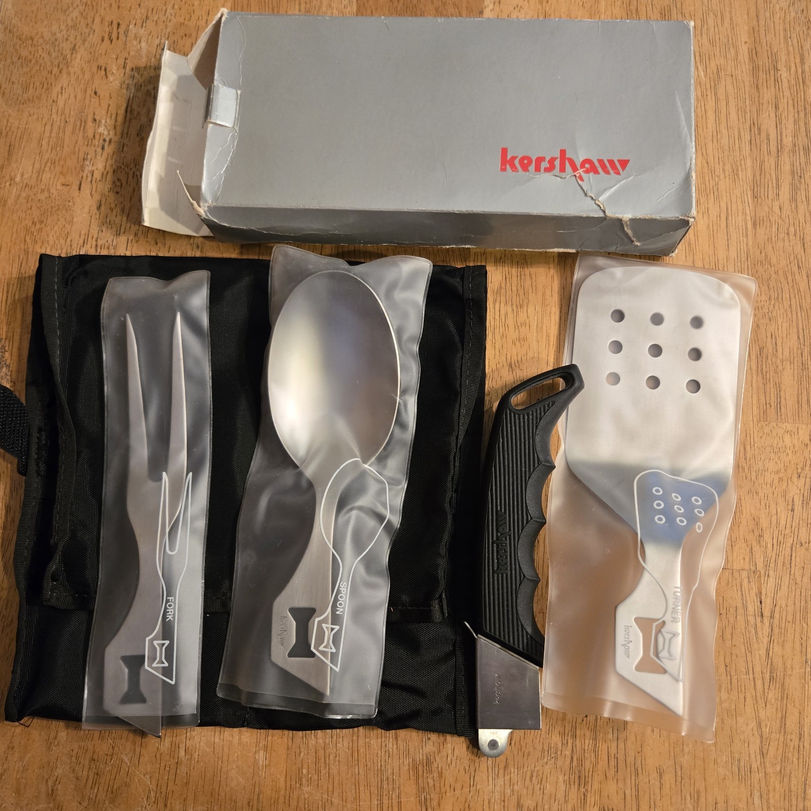 Kershaw Camp Tools Utensils w/Case Made In Japan Camping