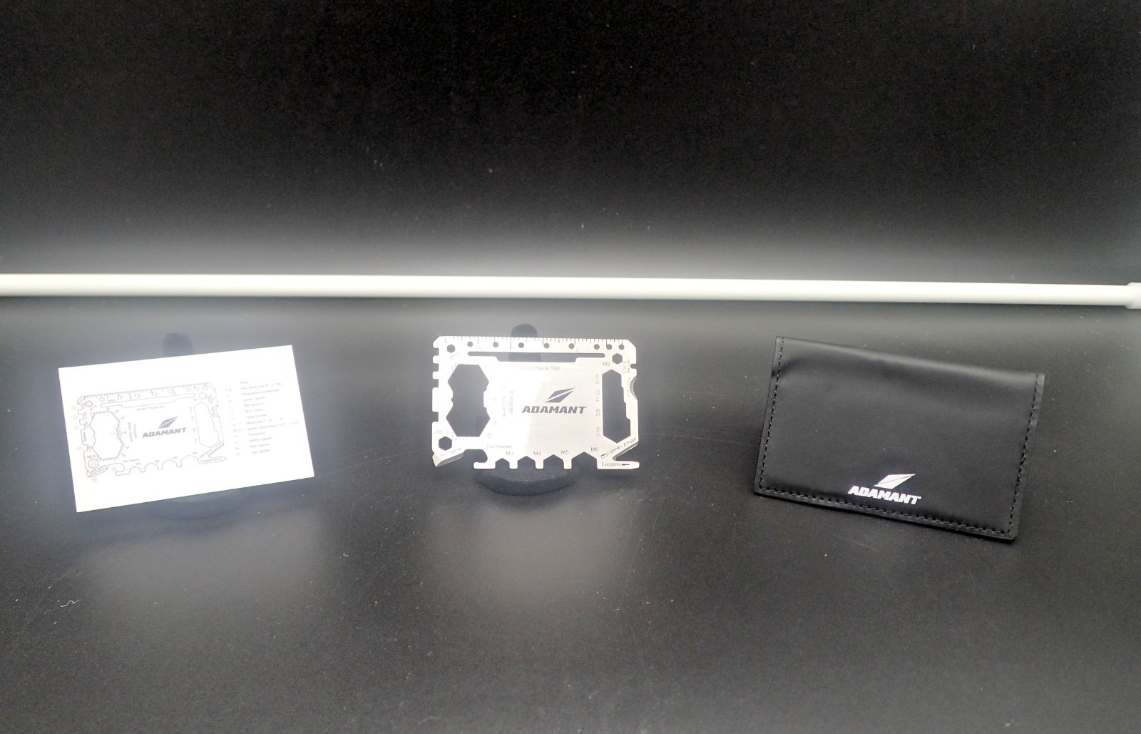 Adamant 25-in-1 SteelLite Compact Multi-Tool Card Wallet-Sized Survival Tool Sta
