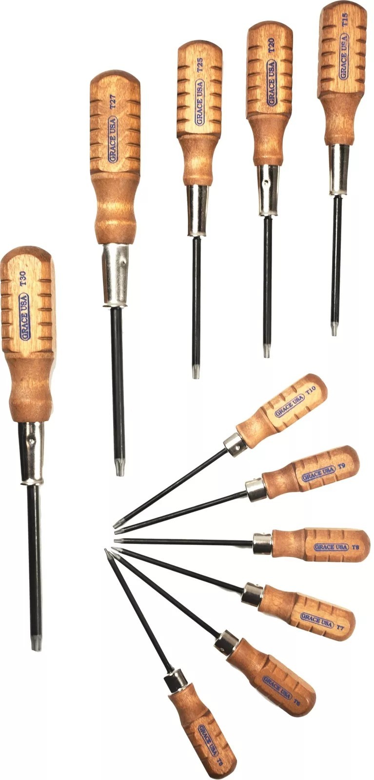 Grace Star Tool Screwdriver Set 11 Pieces Wood Handles – GRSDSTAR11