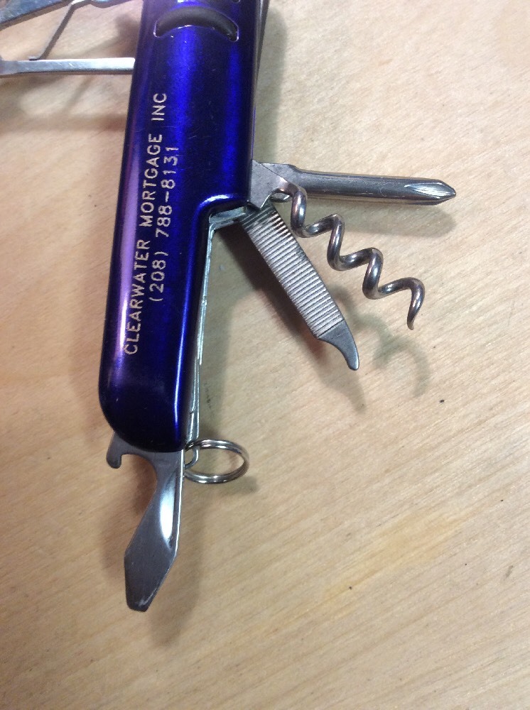 Clearwater Mortgage Inc Myron Stainless Steel 7 Multi Tool Pocket Knife Keychain