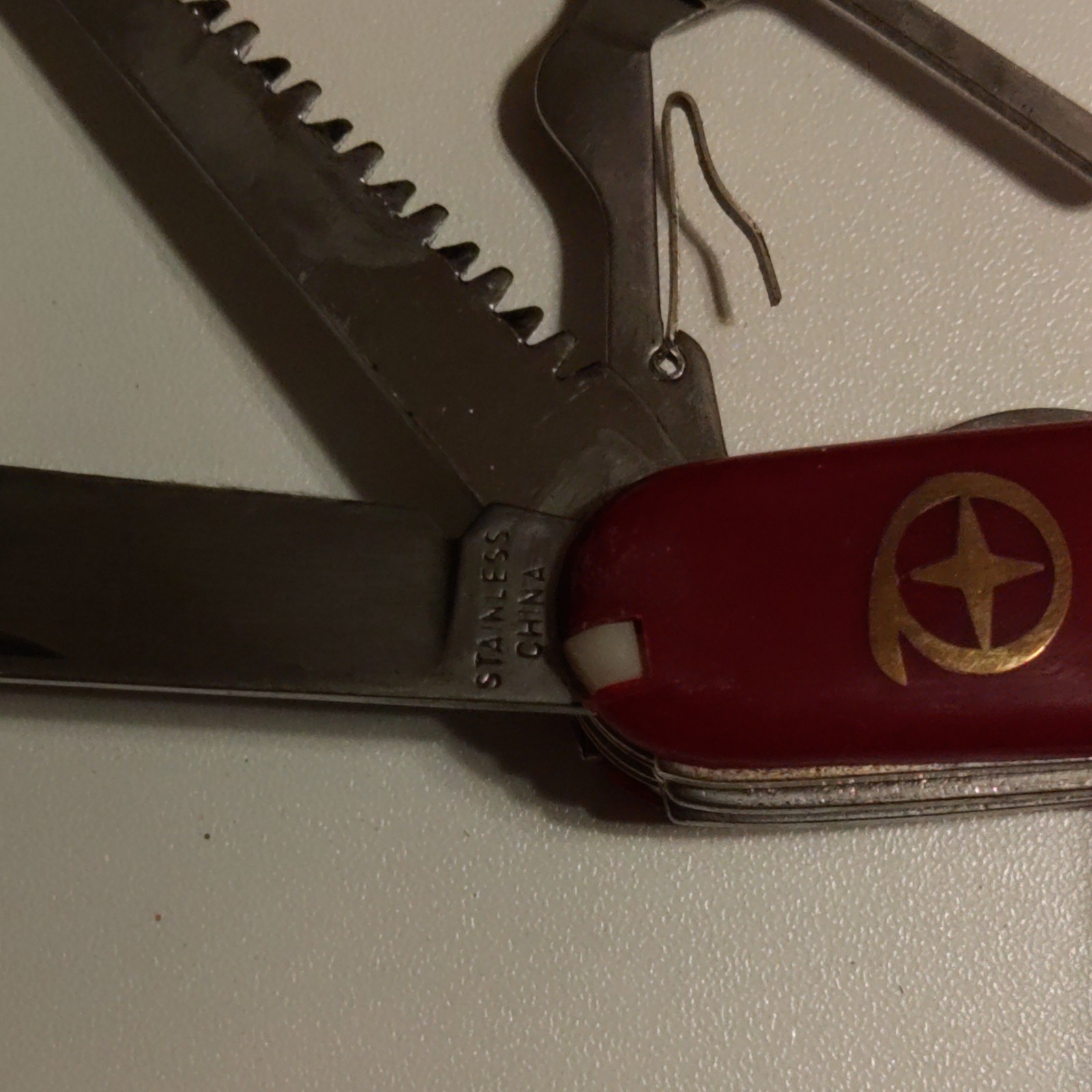 Superior Multi Purpose Knife 6-in-1 Multi-Tool Red 2in Straight Edge K5011