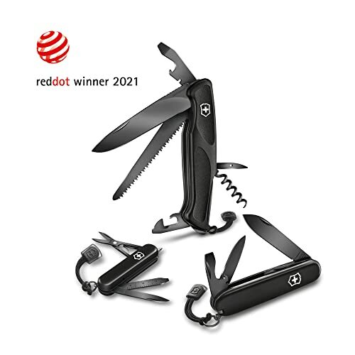 VICTORINOX Knife Camp Ranger Grip 55 Onyx Black Guarantee 0.9563.C31P Large