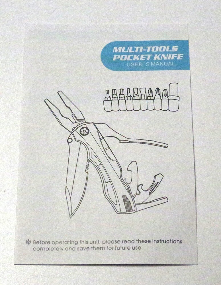 Tikwork multi tool – Knife Gift Set “I love you forever” New Has Sheath and Box