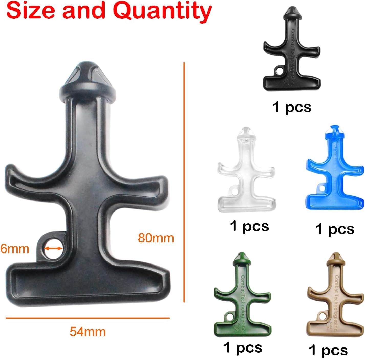 Durable 5-Pack Stinger Keychain Tools – Versatile for All Ages & Emergencies
