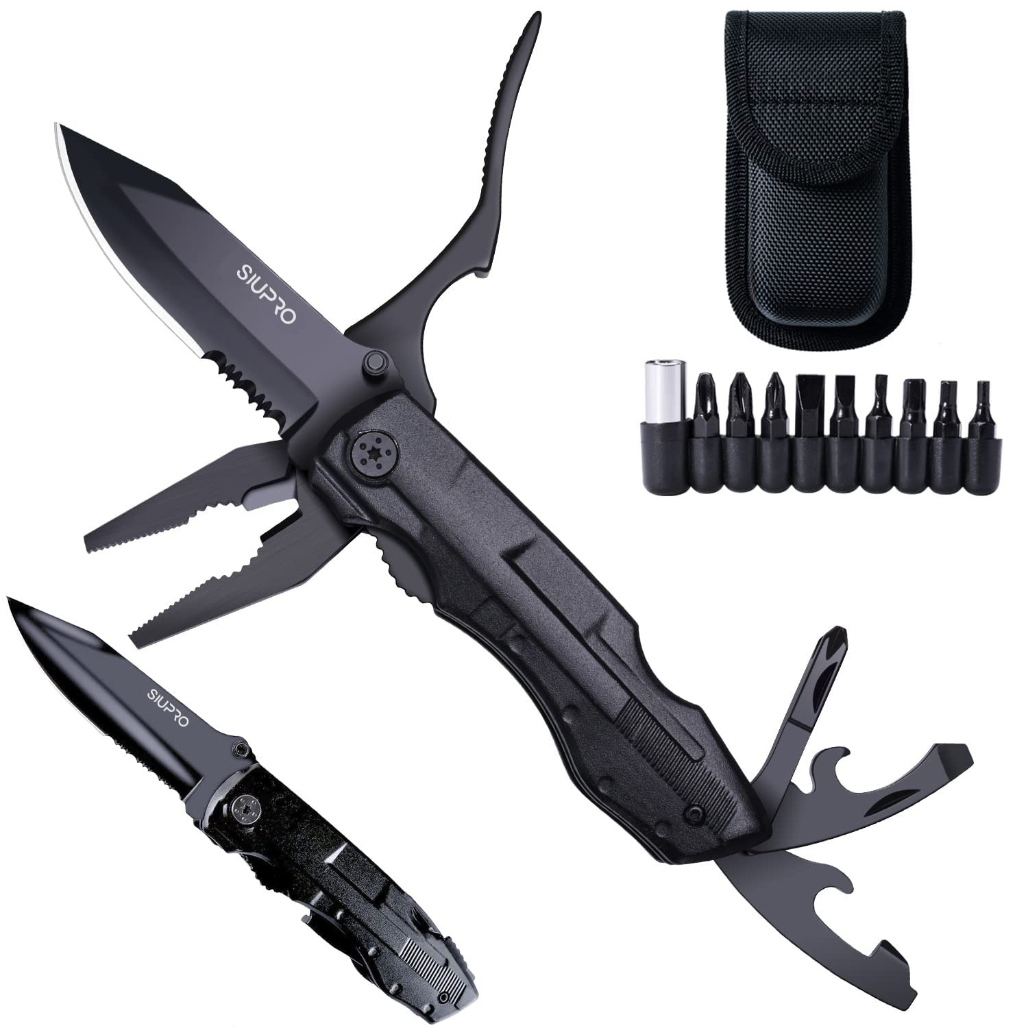 Multitool Pocket Knife for Men, Tactical Folding Multi Tool, Multipurpose Uti…