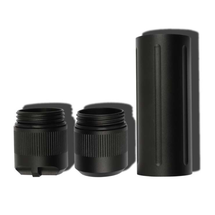 Outdoor EDC Aluminium Alloy Waterproof Case Pill Box Keychain Pendant Storage