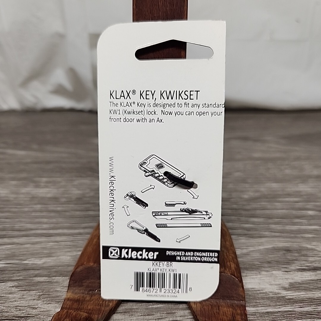 Key Blank Axe Men Multi Tool Outdoor Man Fits Kwikset KW1 Klecker Bottle Opener