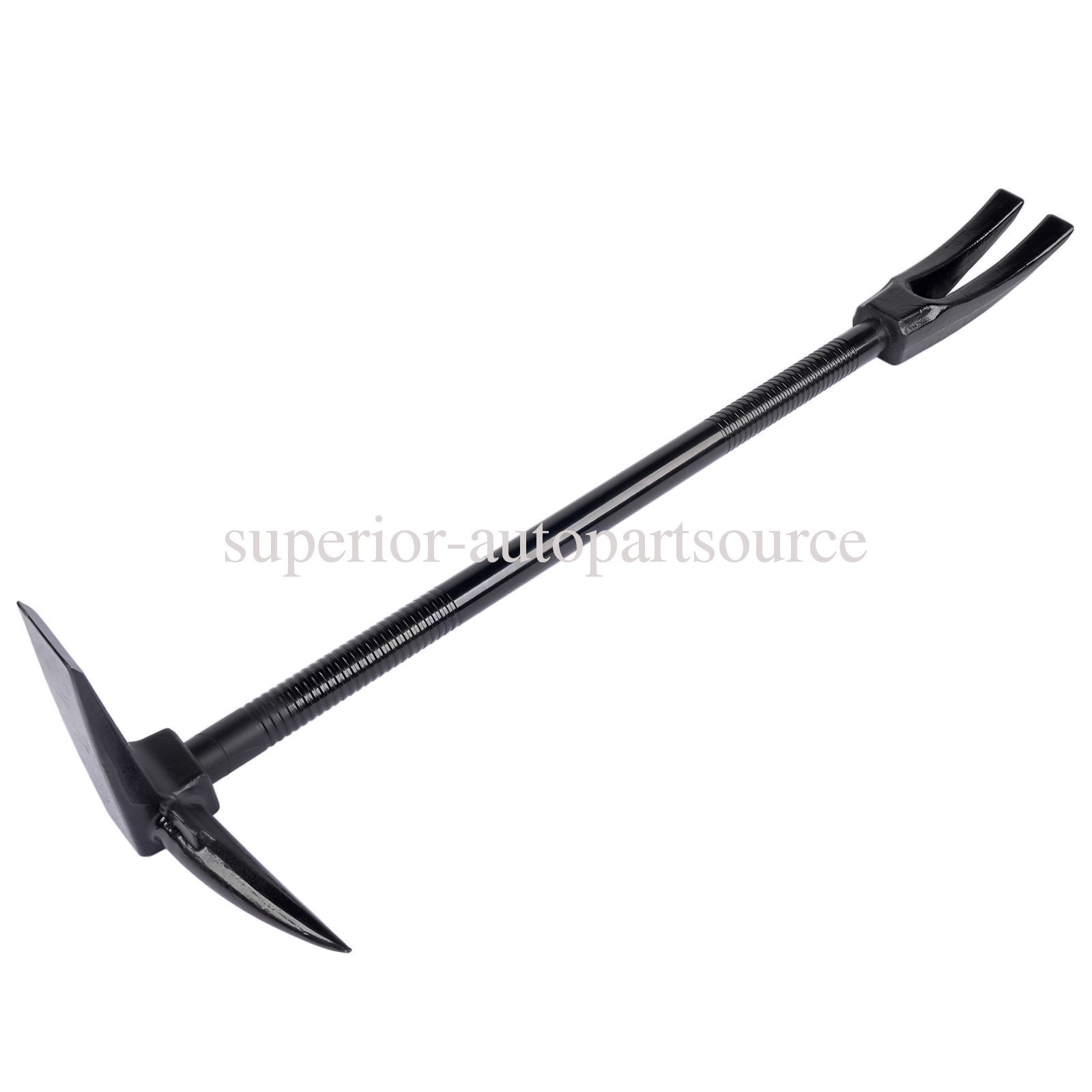 One-Piece 30 Inch Halligan Pry Bar, Fire & Rescue Forced Entry Tool Black