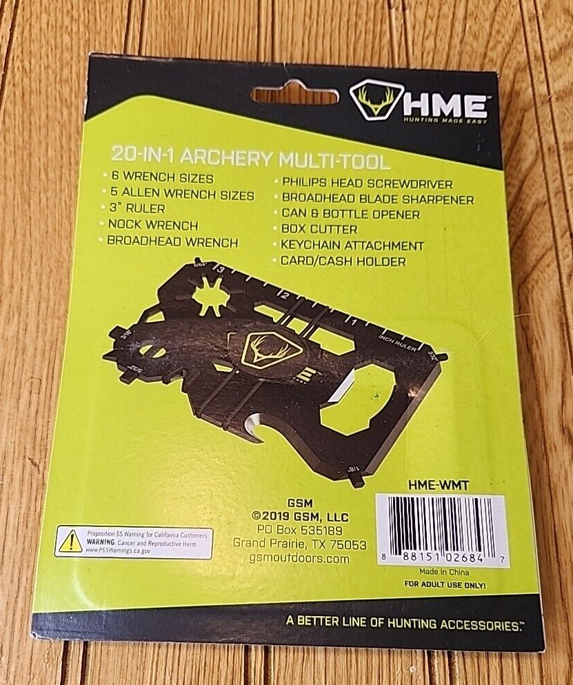 HME HME-WMT 20 In 1 Archery Multi-Tool