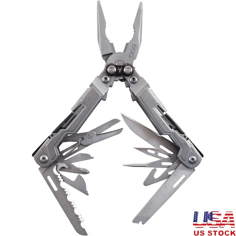 18 in 1 Multi Tool Pocket Pliers Survival Knife Scissors EDC Camping Fishing New