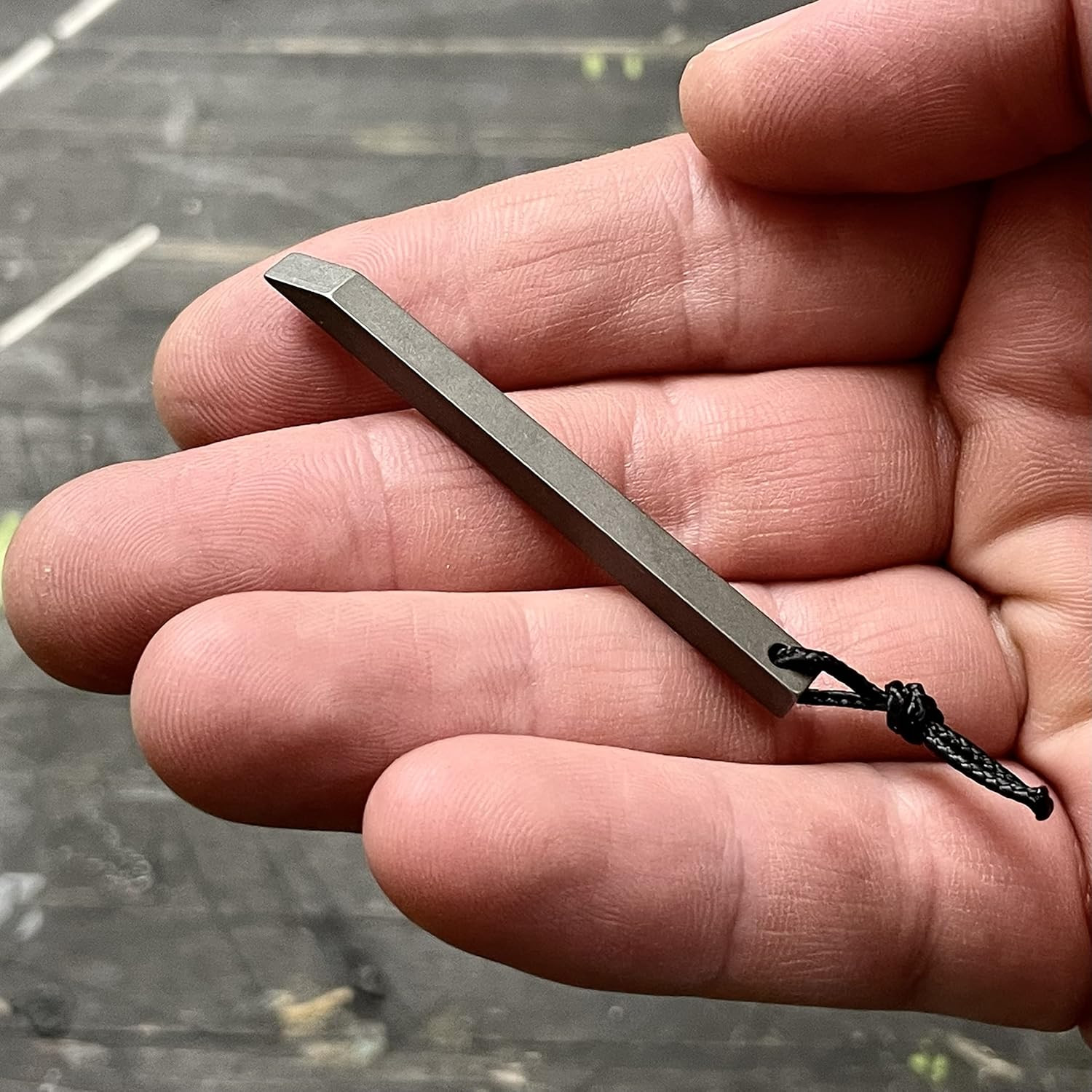 The Mighty Bar Mini- Titanium Keychain Pry Bar, Ultra Minimalist Slim EDC Small