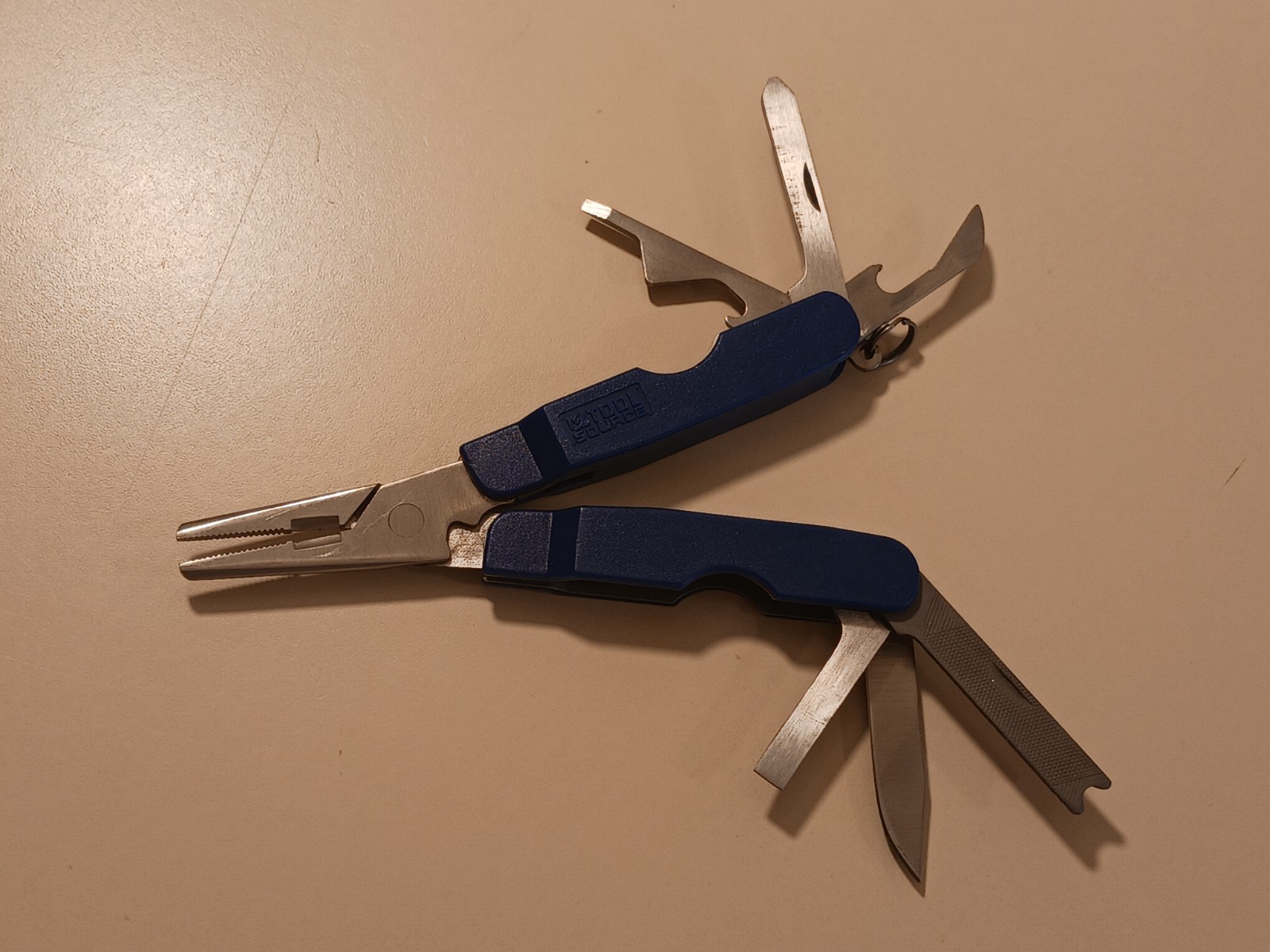 Tool Source 7-in-1 Mini Multi-Tool Pliers Knife Screwdriver File Bottle Opener