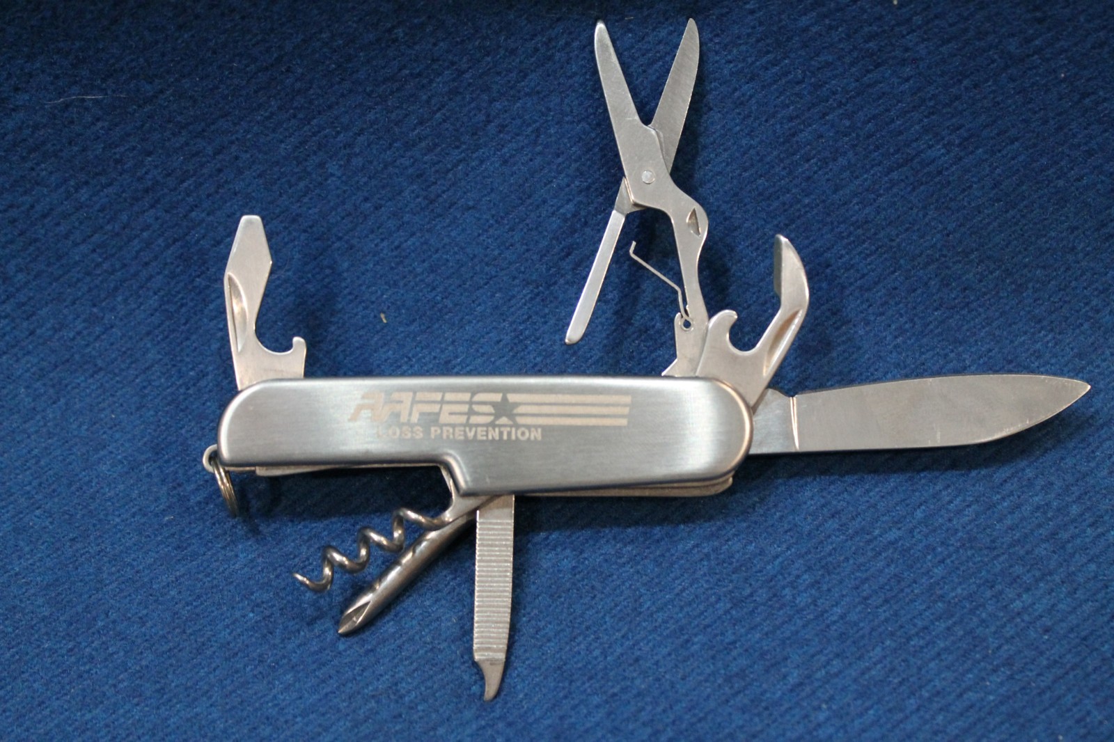FOLDING POCKET UTILITY KNIFE MULTI TOOL 7-IN-1 AAFES LOSS PREVENTION military B