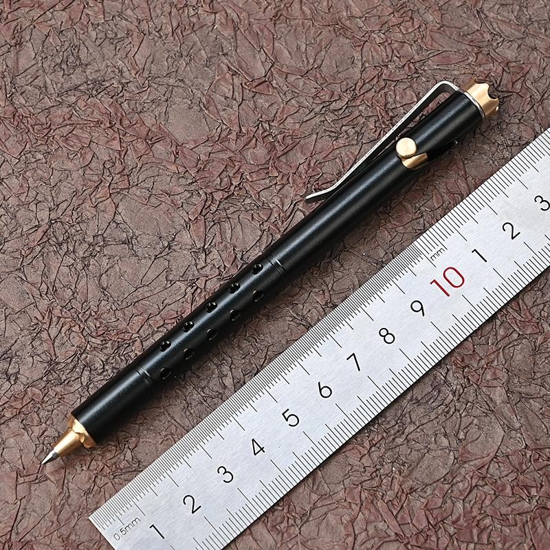 1pc Hexagonal Stainless Steel Tactical Pen Multi Tool Glass Breaker Writing Edc