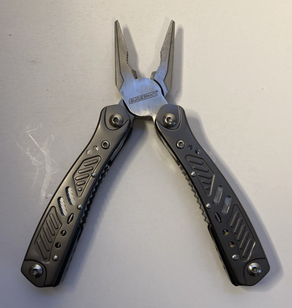 Guidesman Multi Tool Pliers Knife w Sheath Folding Stainless Steel