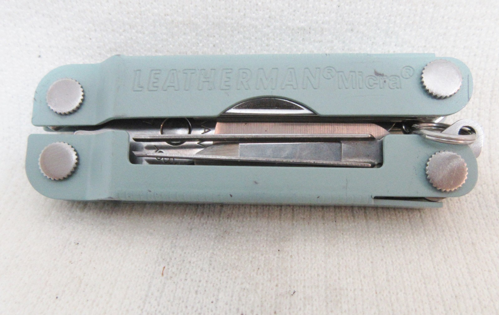 Arctic Blue Leatherman Micra Multi-Tool Inscribed Handle