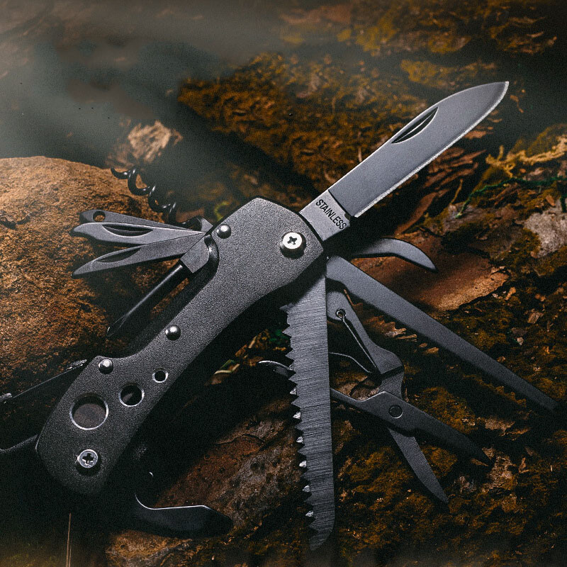 15-in-1 Multi Tool Folding Pocket Knife Outdoor Survival Camping Multitool