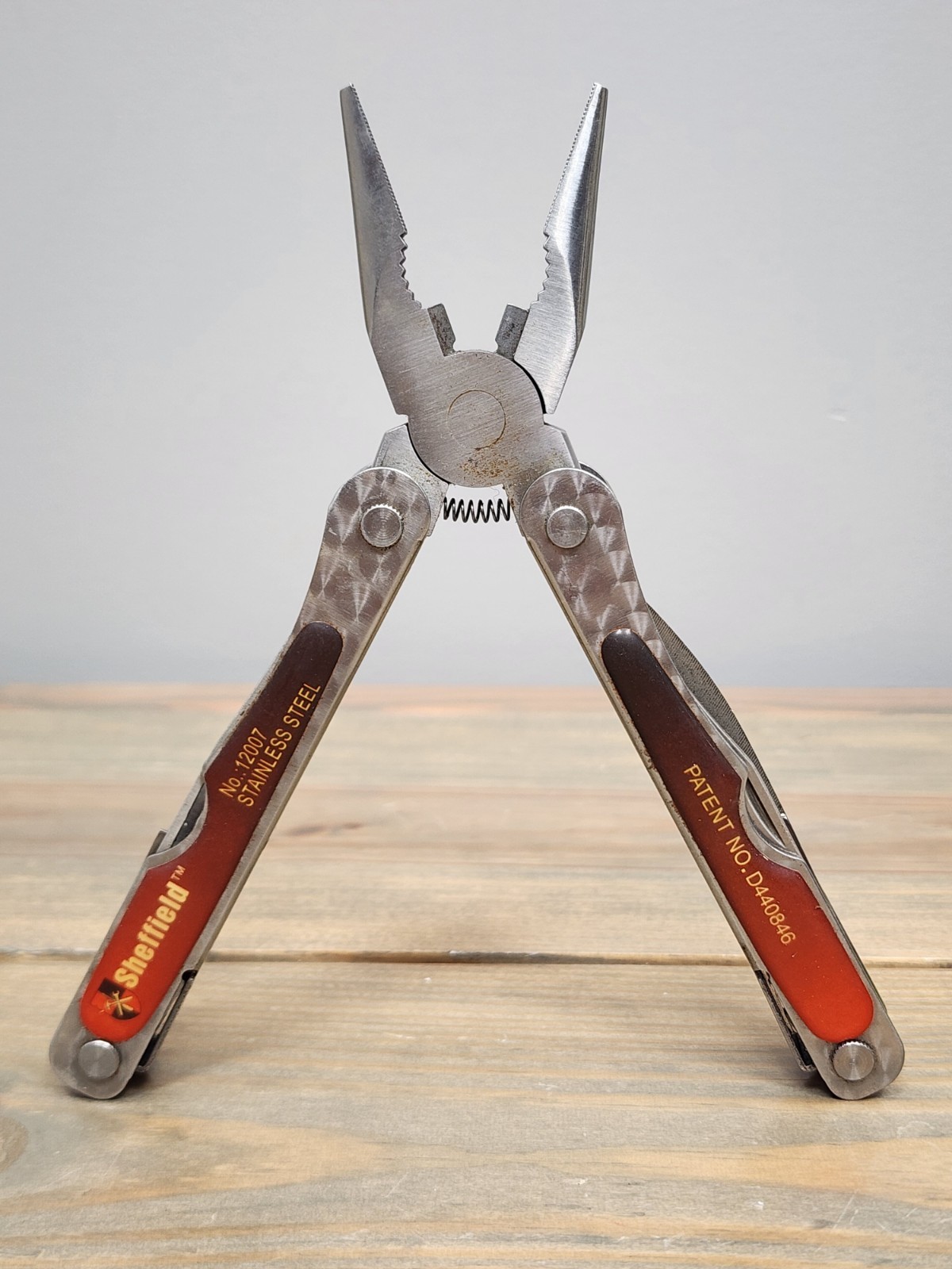 Sheffield Stainless Steel Folding Pliers & Multi Tool NO. 12007