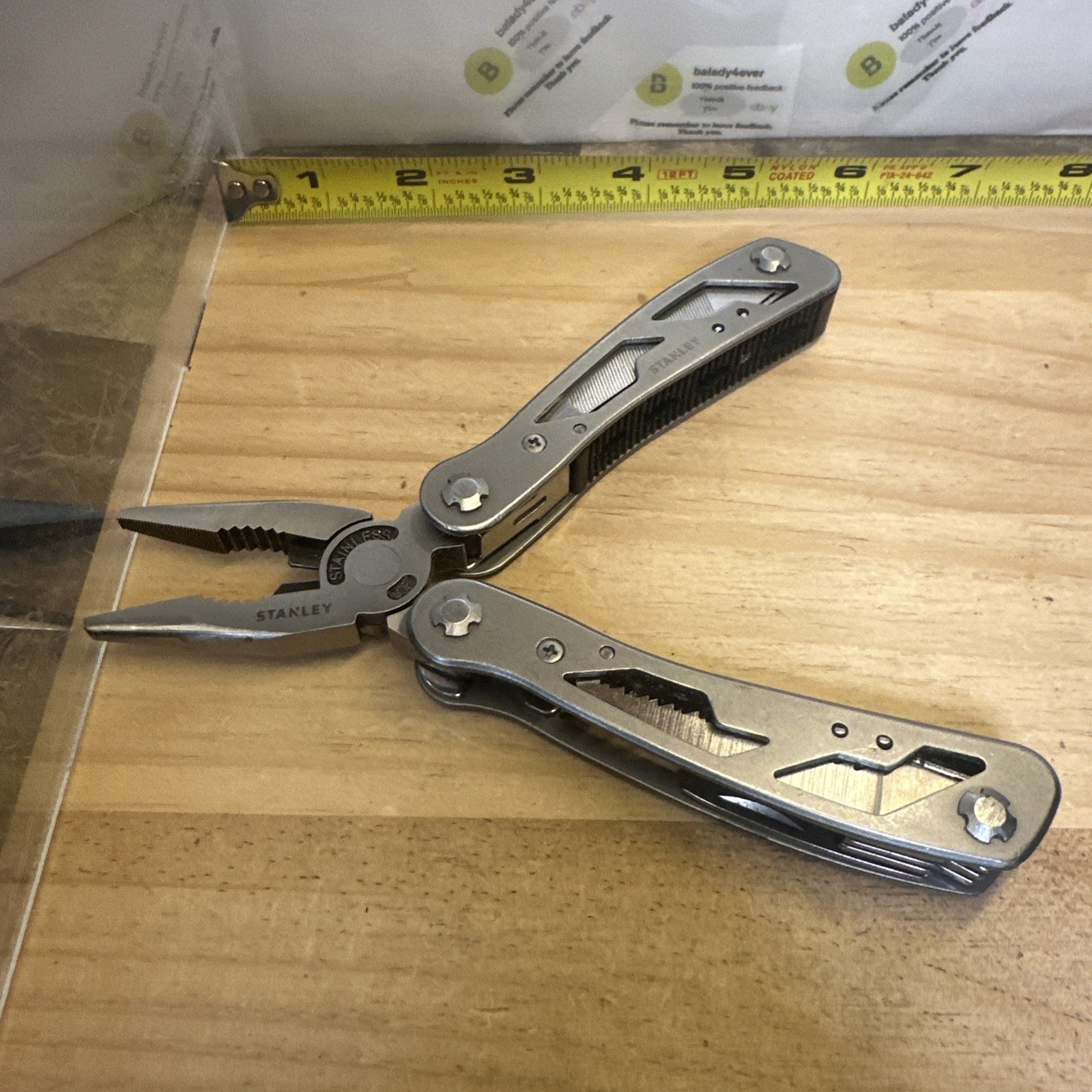 Stanley 12-in-1 Multi-Tool Pliers Pocket Knife Saw File Screwdriver EDC Gear