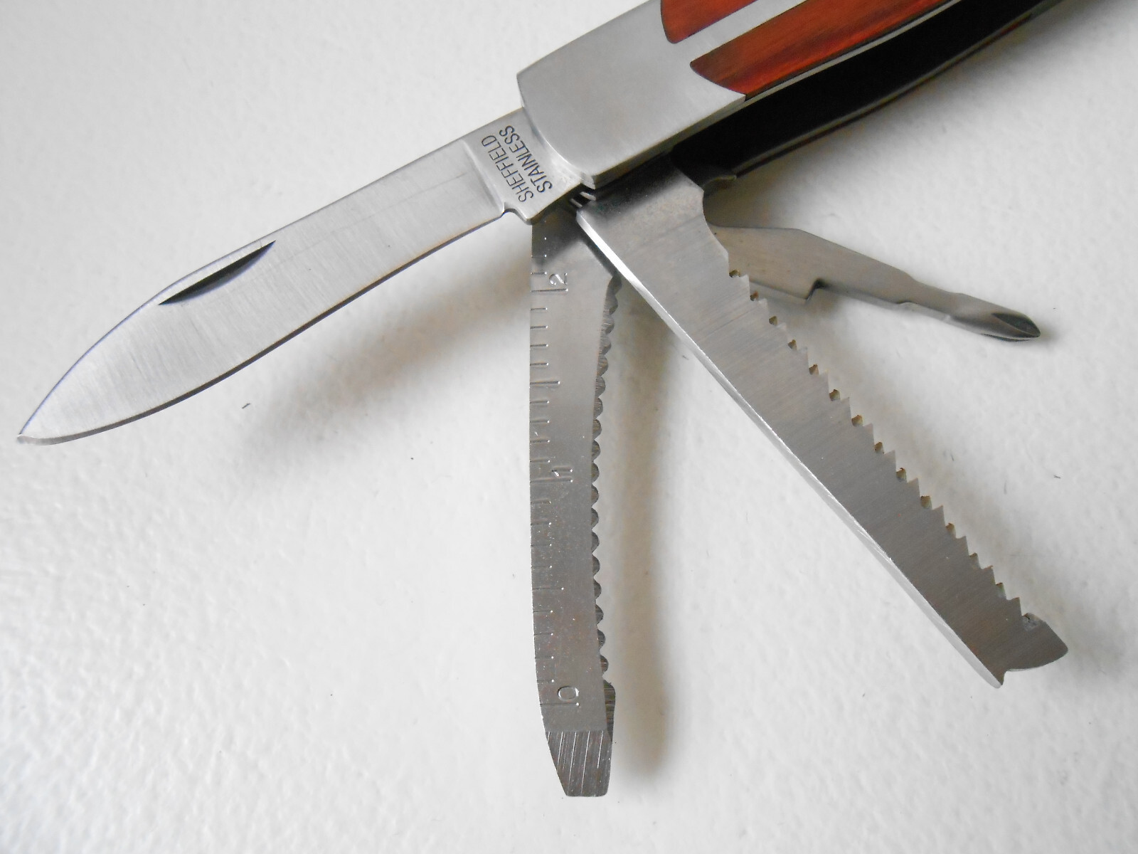 Used SHEFFIELD MultiTool LOT : Hatchet / Hammer Folder & Pocket Folder – Sheaths