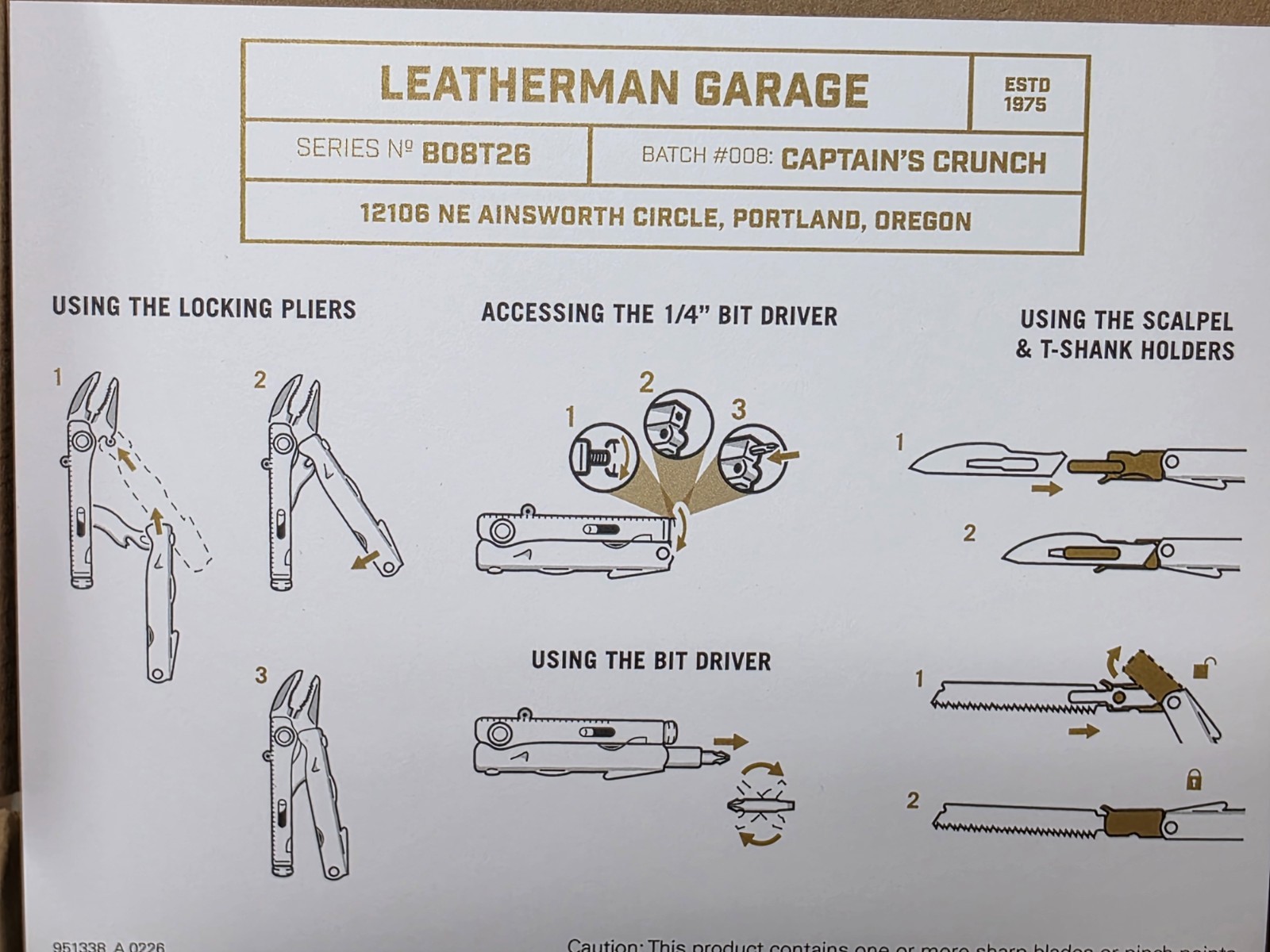 Leatherman Garage Batch 008 Captain’s Crunch Limited Edition Multi-Tool