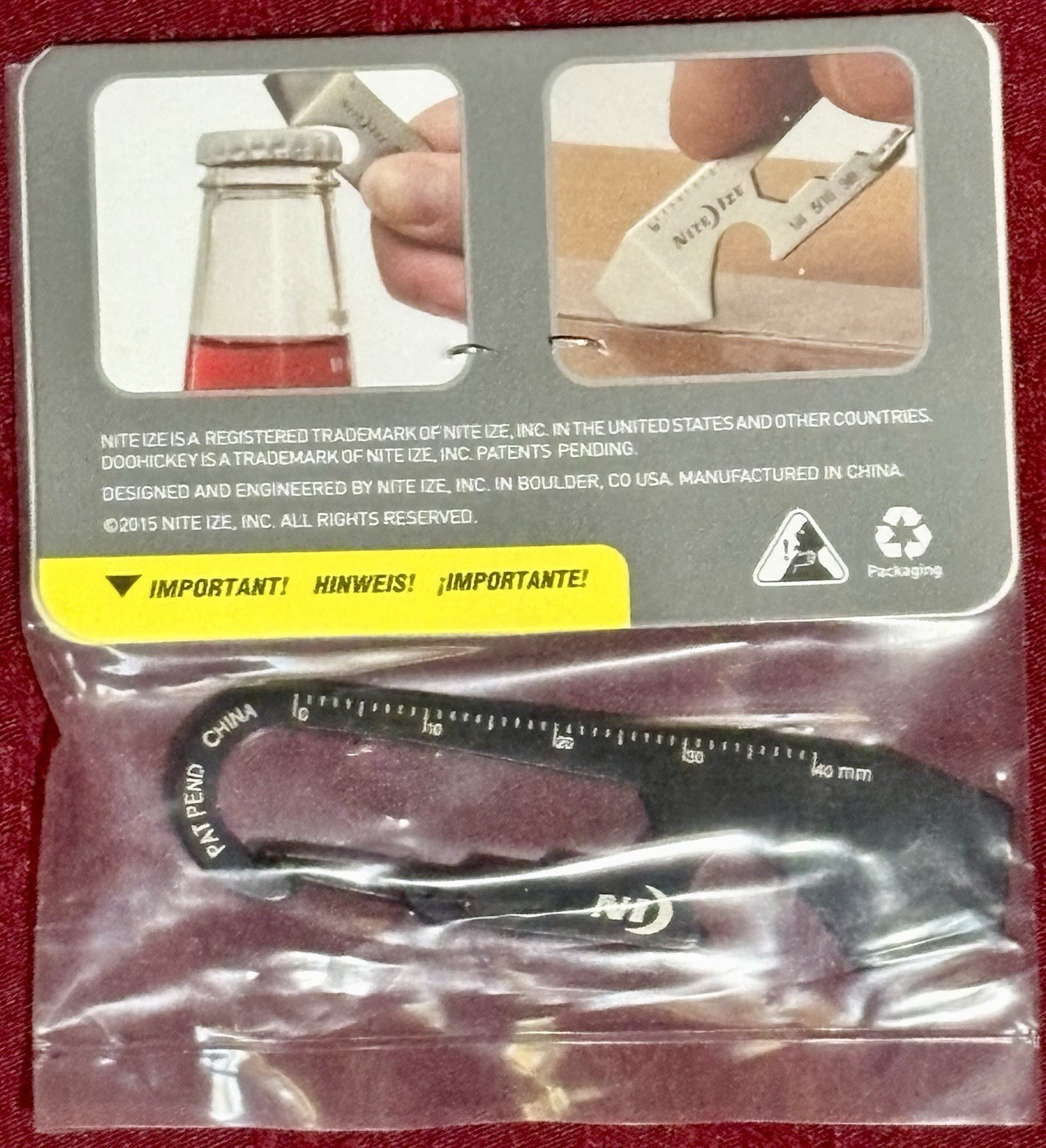 Nite Ize Google Chromebook Promo DoohicKey 5 In 1 Key Tool Bottle Opener