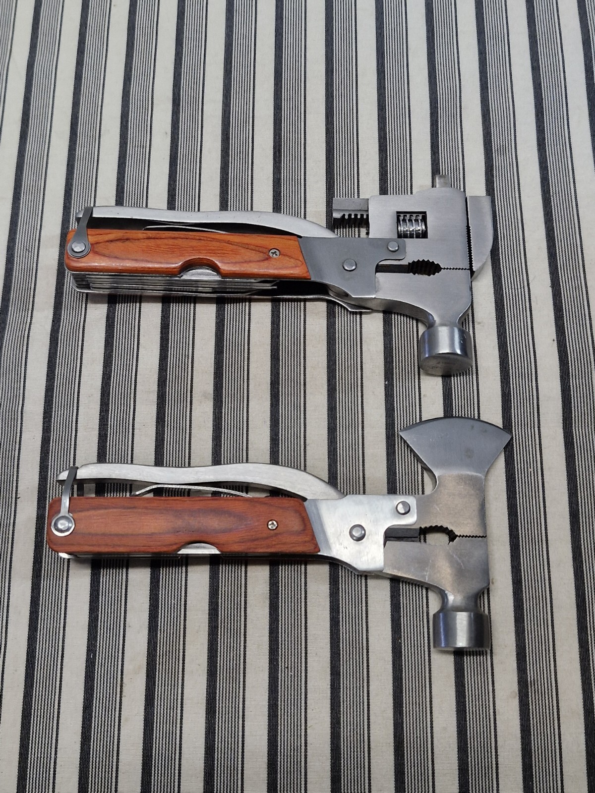 Set Of 2, Multi Tools Purpose Camping Emergency Survival Gear Kit Set